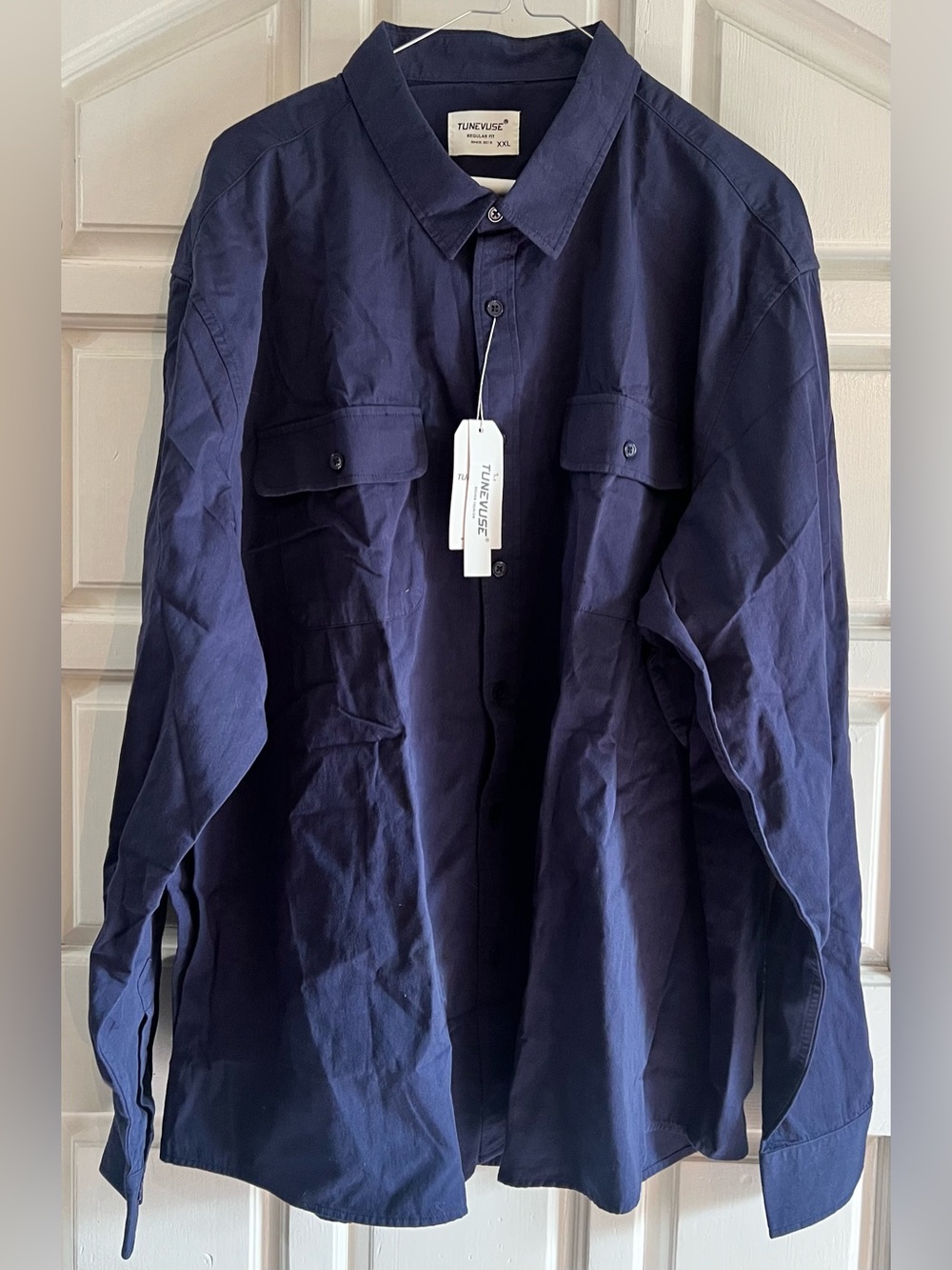 Men's Navy Lightweight Utility Shirt XXL